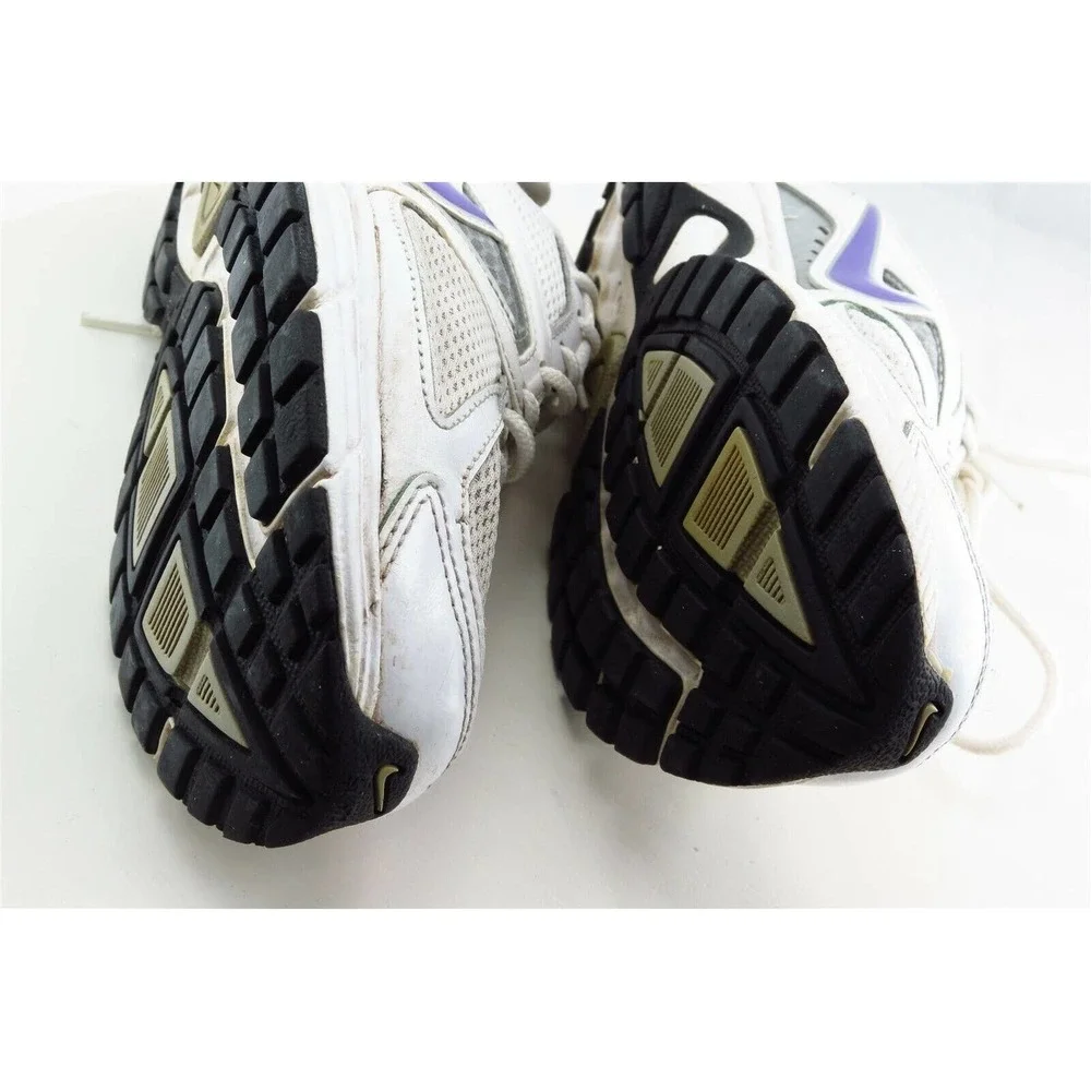 Nike‎ Women Sz 7 M White Lace Up Running Synthetic Shoe